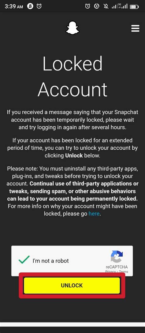 snapchat account locked|unblock someone on snapchat.